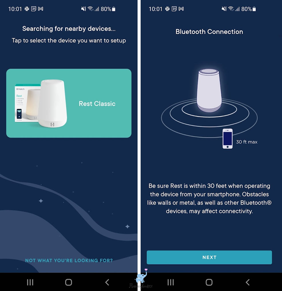 hatch rest plus battery life