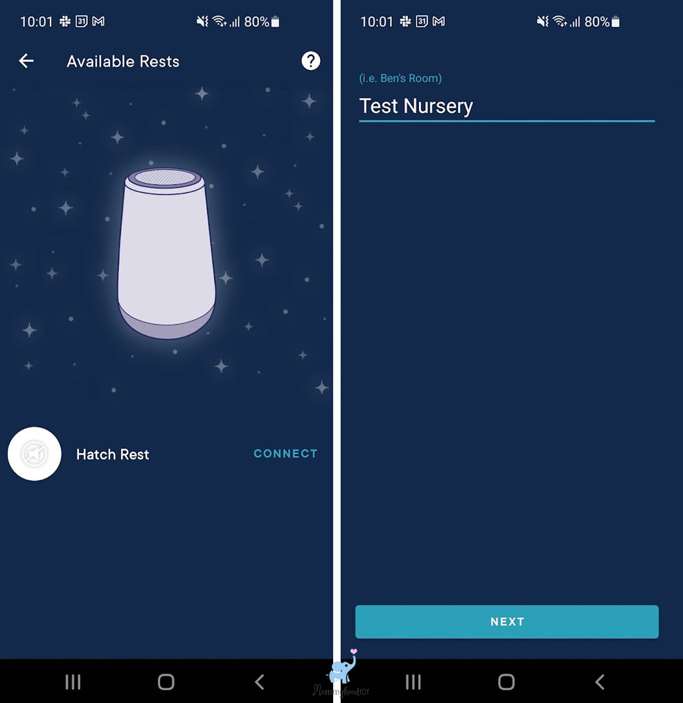 hatch rest app setup 3