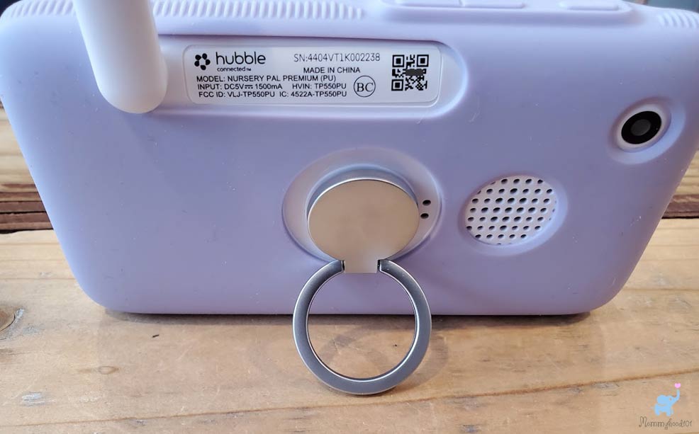 hubble baby monitor review parent unit kickstand