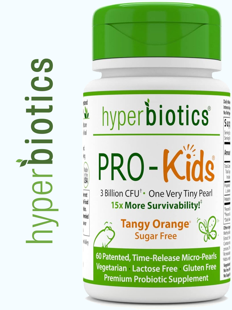 a bottle of hyperbiotics pro-kids probiotics