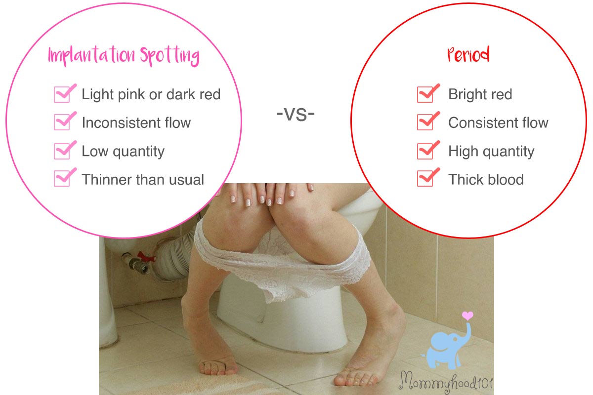 implantation bleeding vs period