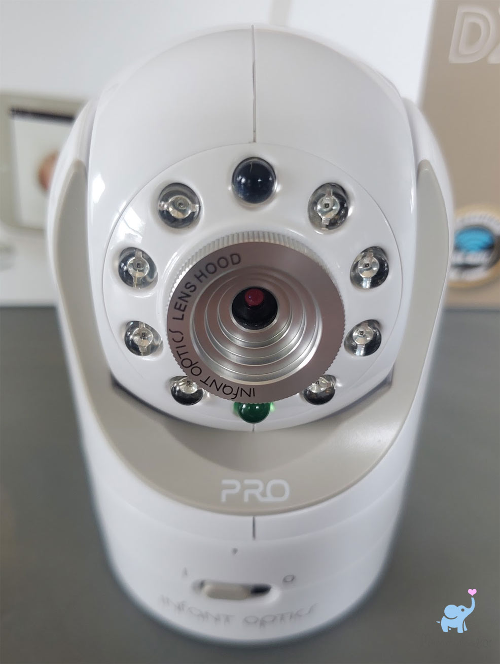 the camera of the infant optics dxr-8 pro