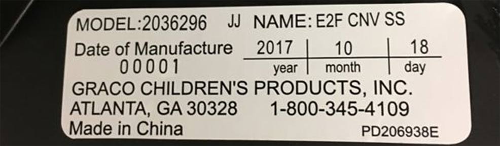 Car Seat Expiration Chart