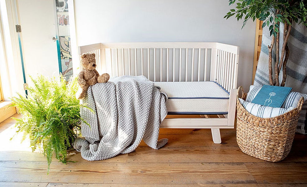 emily crib mattress in nursery