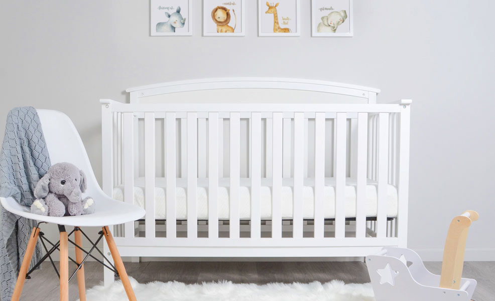 Milliard crib mattress dual comfort clearance system