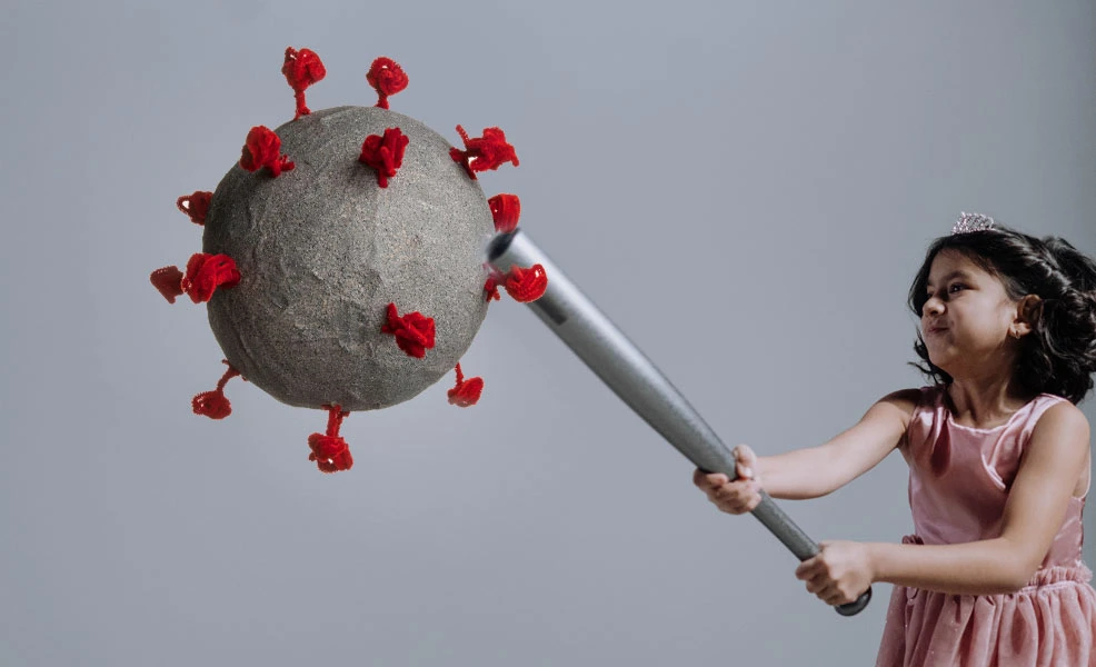 how to make a covid coronavirus pinata for a party