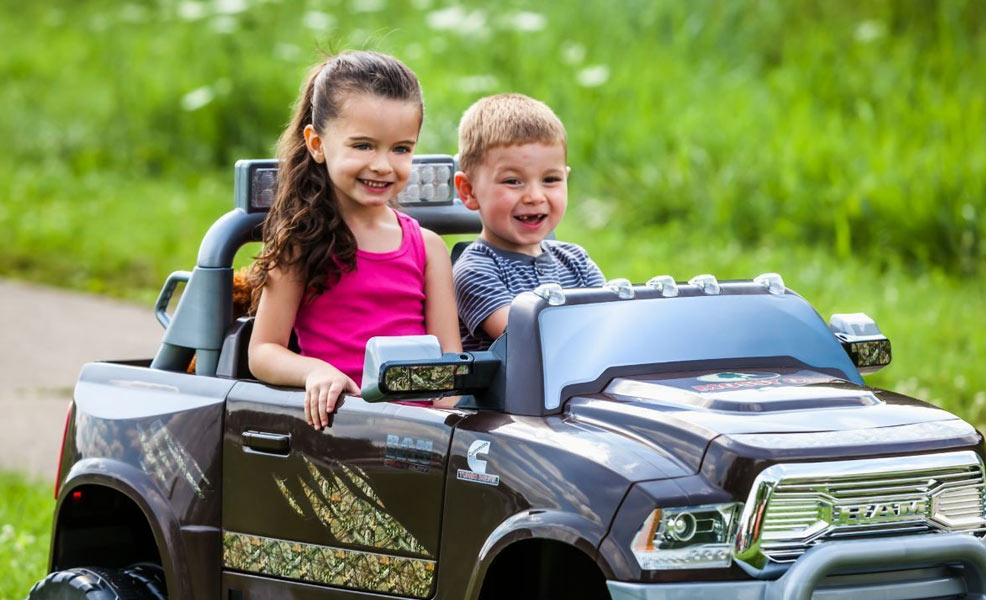 kids riding in power wheels dodge ram