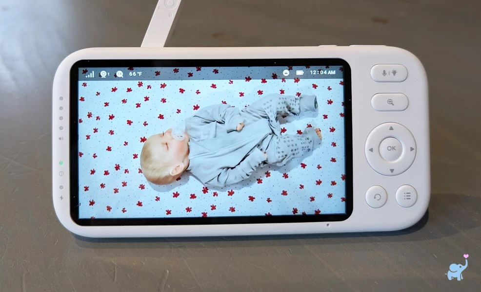 daytime video quality of the jartoo 2k baby monitor