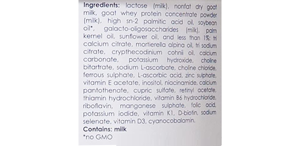 kabrita toddler formula ingredients