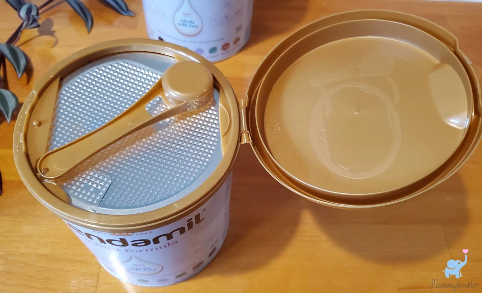 kendamil infant formula lid and scoop