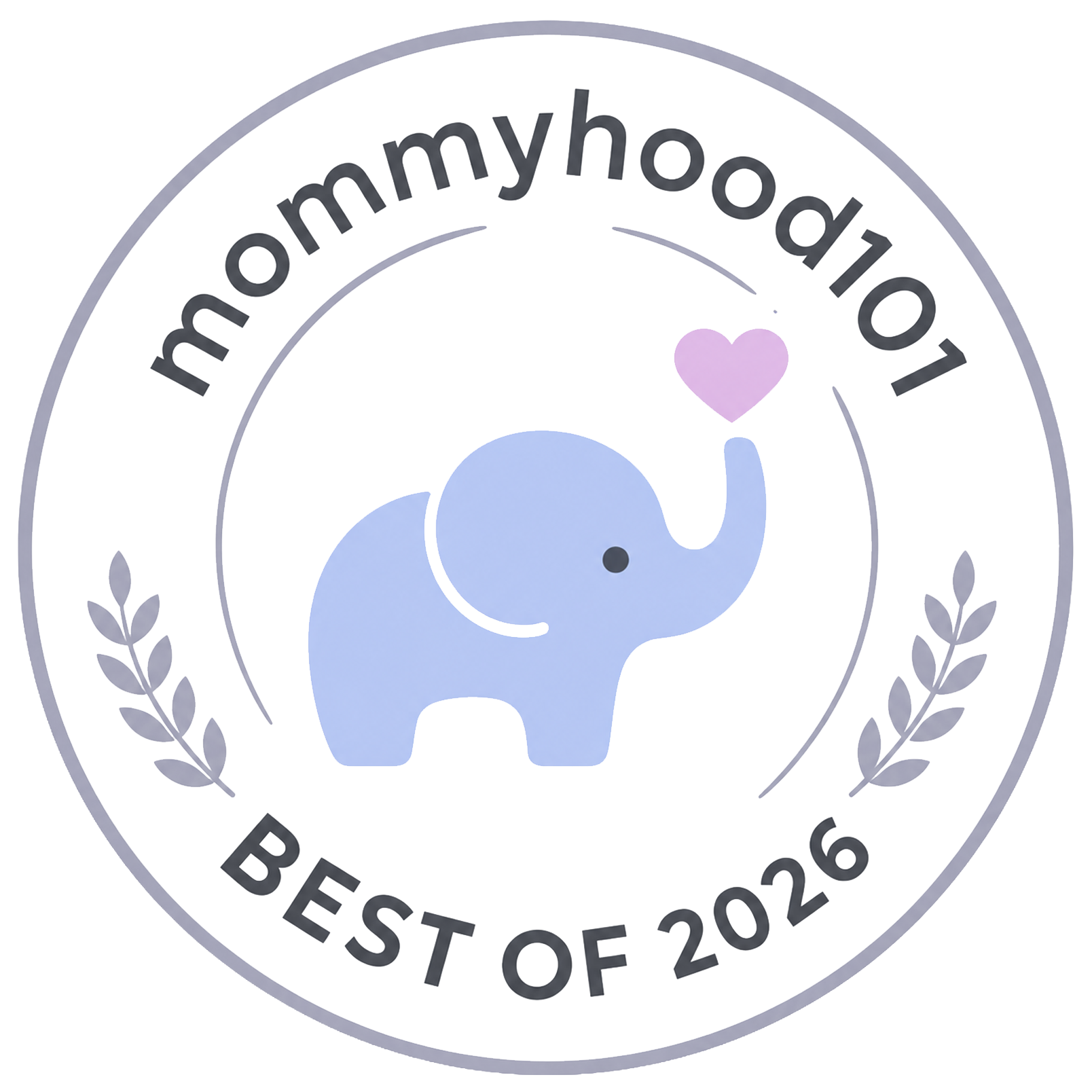mommyhood101 best of logo badge transparent