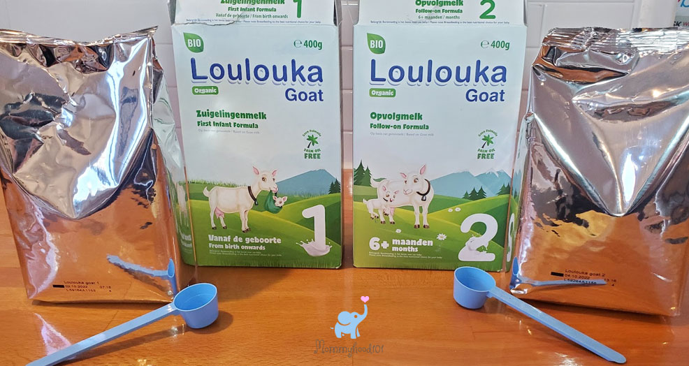 loulouka goat baby formula boxes scoops