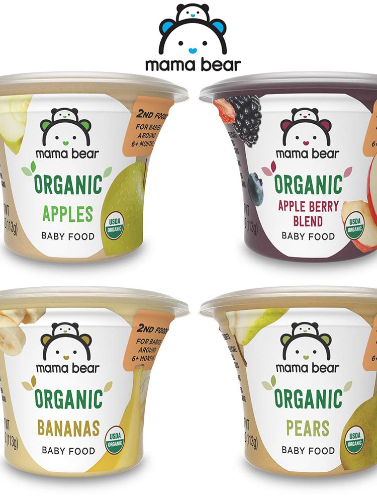 Mama Bear Organic Baby Puree pouch