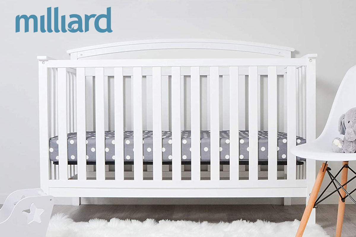milliard hypoallergenic foam baby crib and toddler mattress