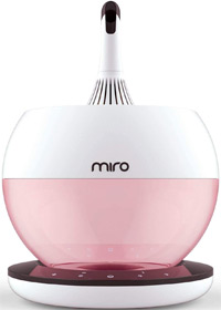 miro cool mist humidifier in pink color