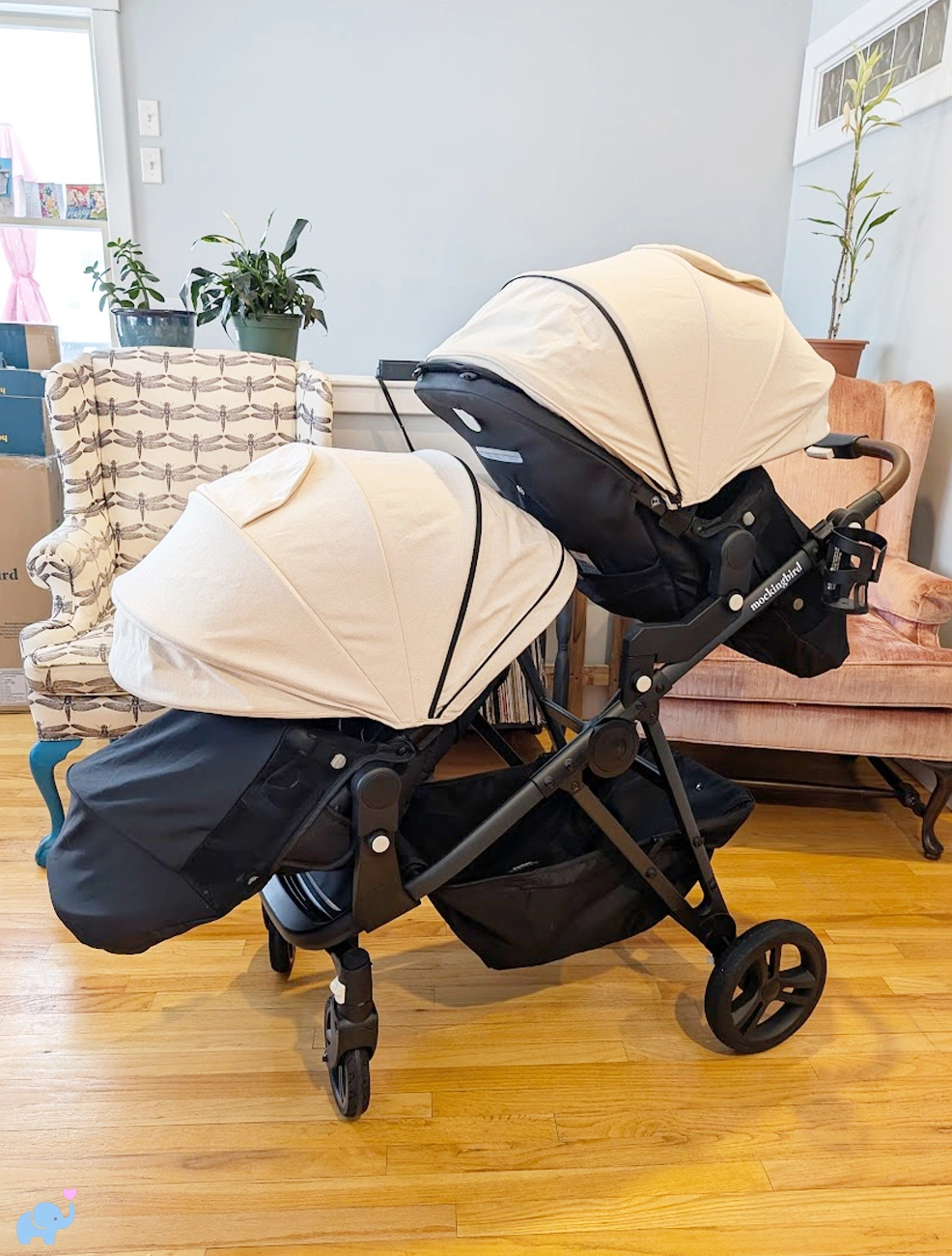 new legshade foot covers on the mockingbird 3.0 stroller