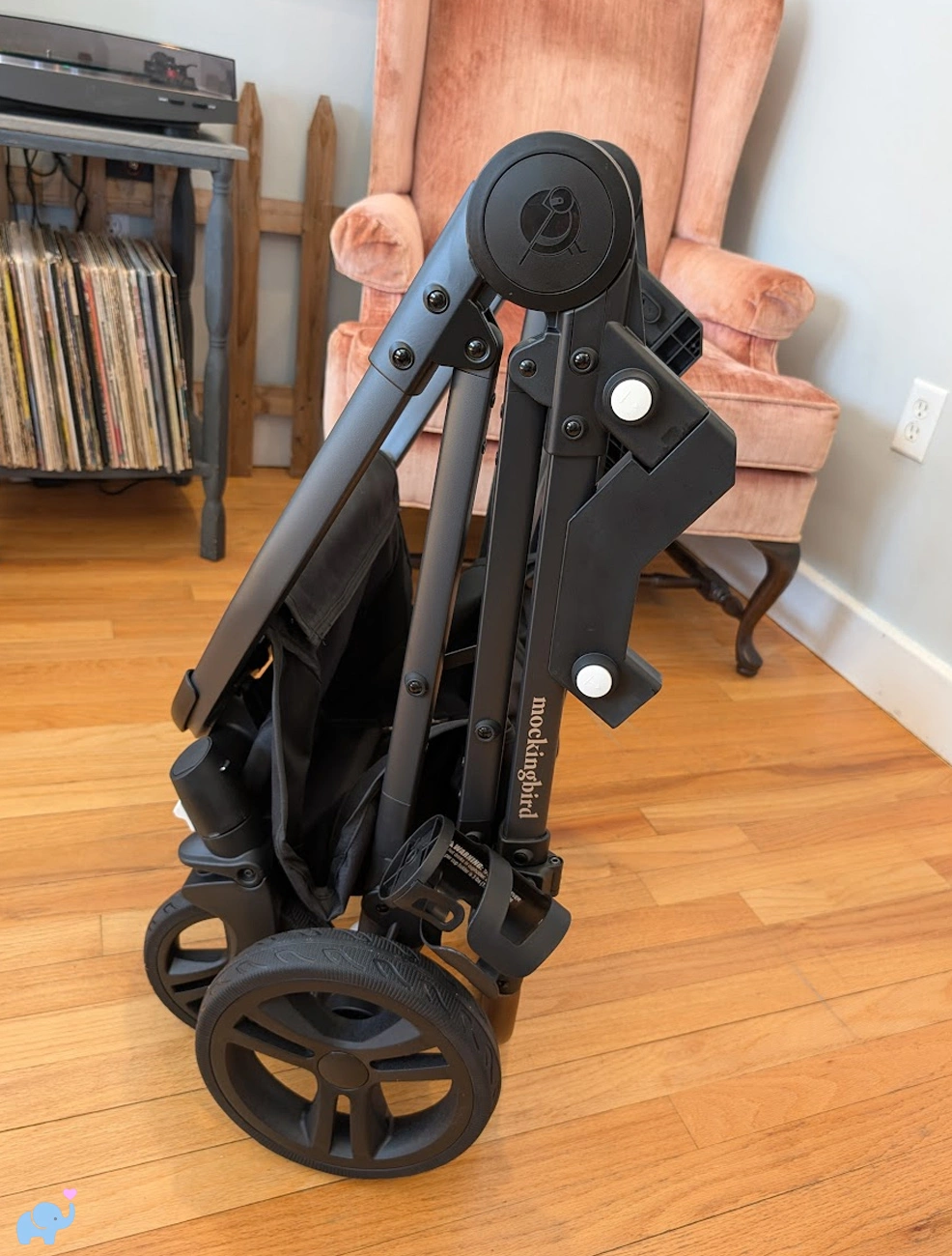 mockingbird 3.0 stroller folded