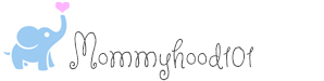 Mommyhood101 logo with elephant and heart