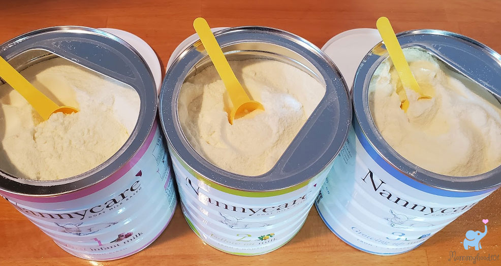 nannycare goat formula review open tins scoops