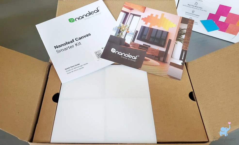 unboxing the nanoleaf canvas