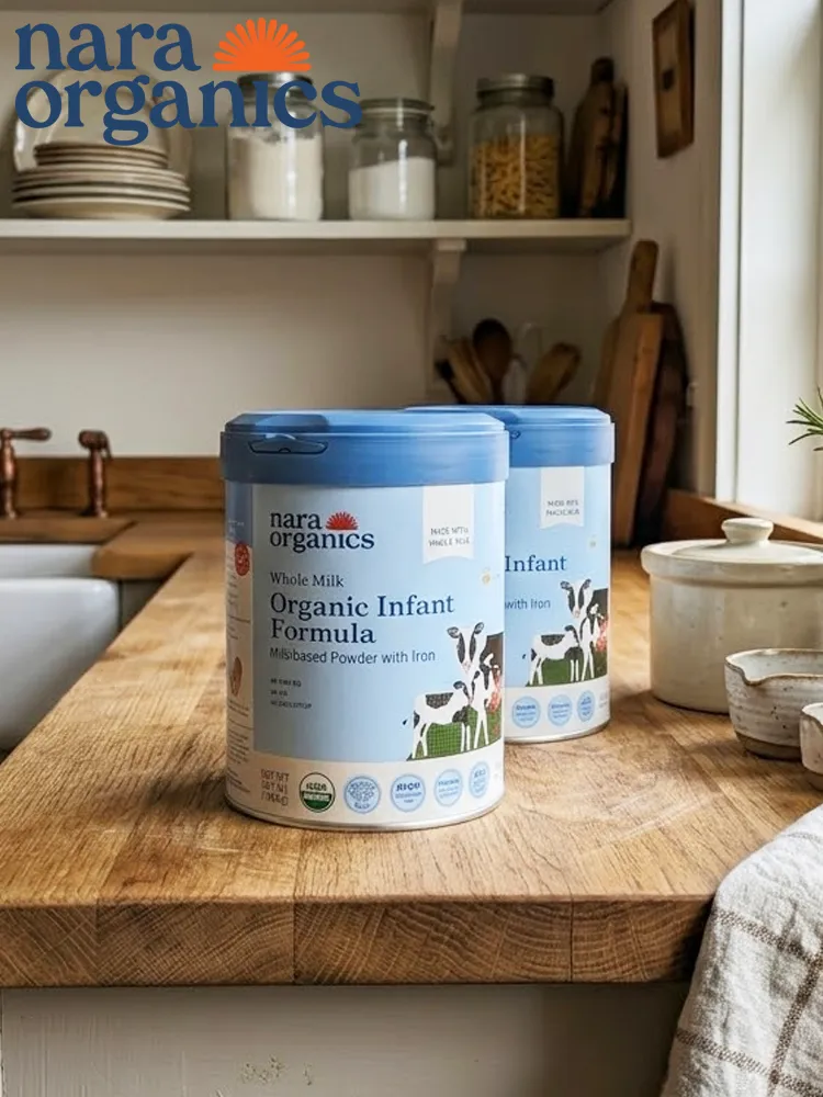 Nara Organics Organic Whole Milk Infant Formula tin