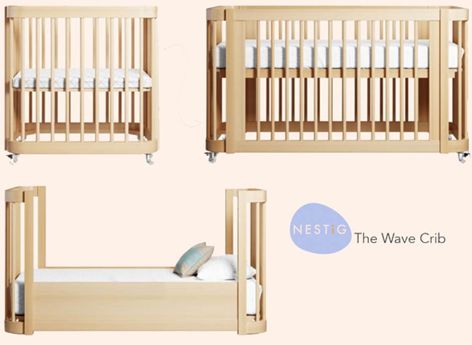 nestig wave mini crib