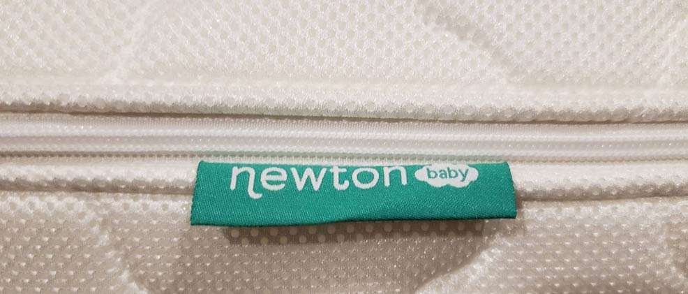 newton crib mattress label