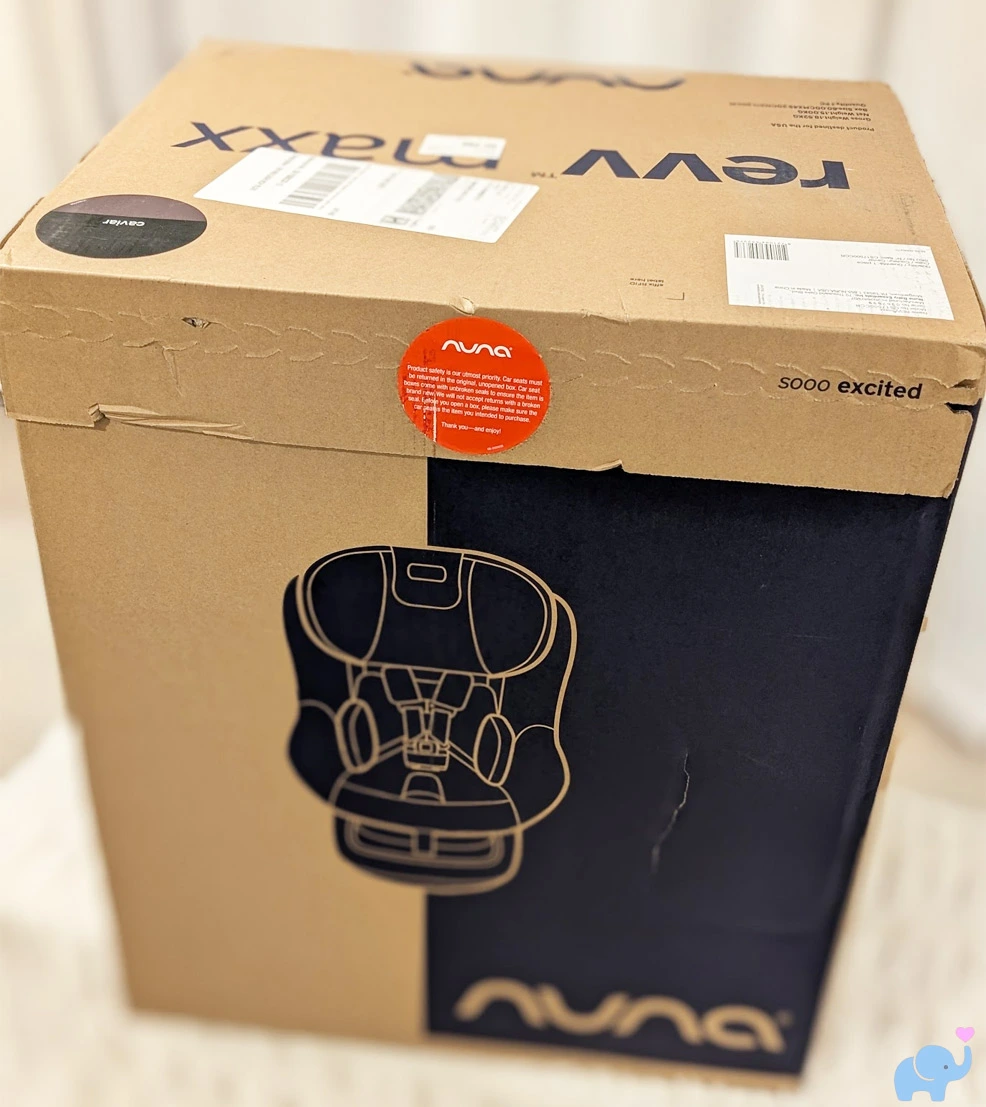 nuna revv maxx car seat boxed before unboxing