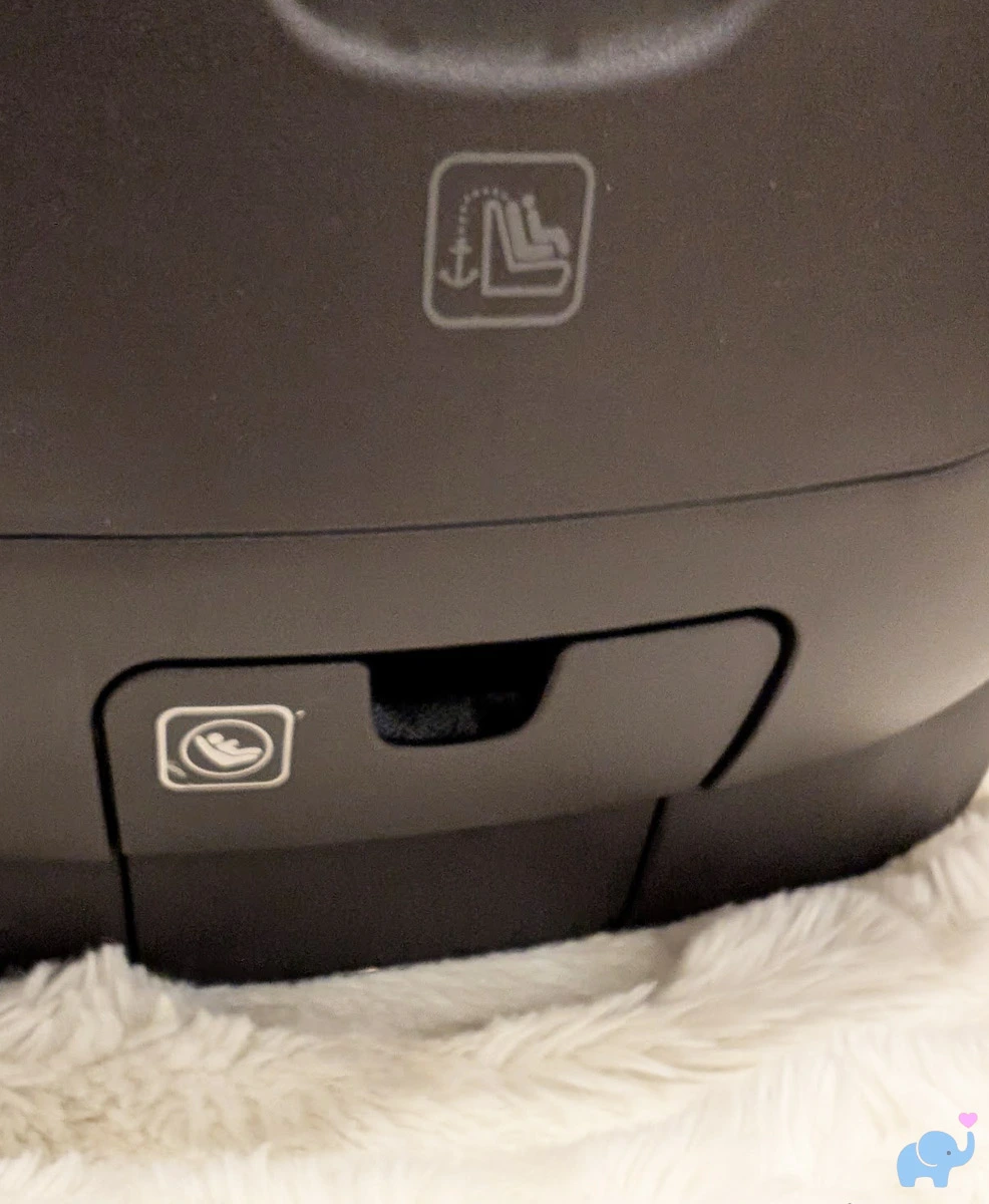 nuna revv maxx rear lower anchor storage door