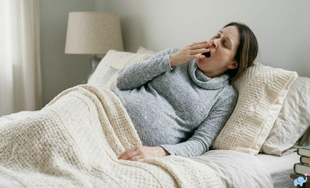 pregnant tired sleepy pregnancy fatigue