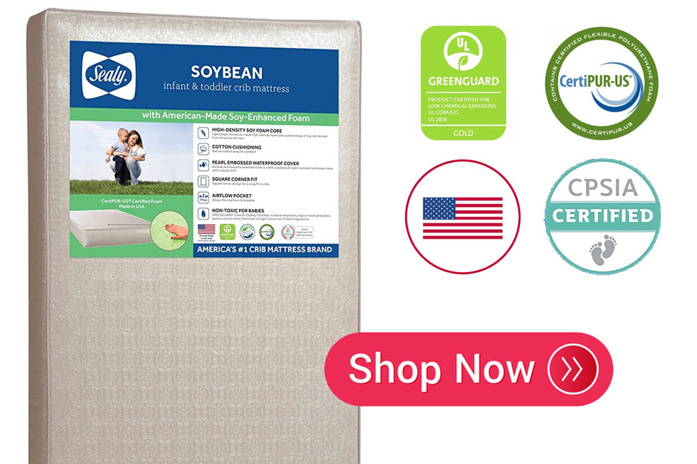 crib mattress review sealy soybean foam core shop now