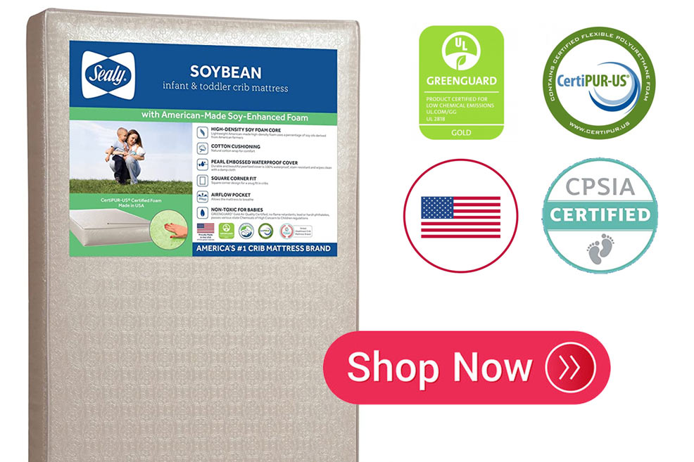 sealy soybean foam core baby mattress