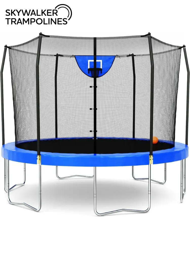 Skywalker Jump N' Dunk large trampoline with basketball hoop
