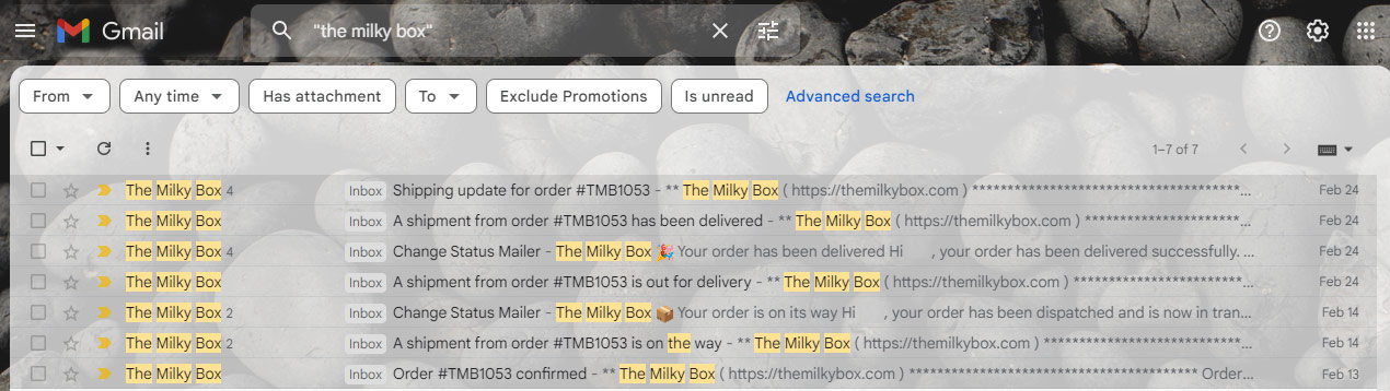 the milky box review shipping time