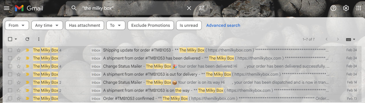 shipping times at milky box