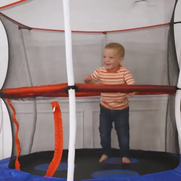 Indoor trampoline or nugget-style foam play set for preschoolers