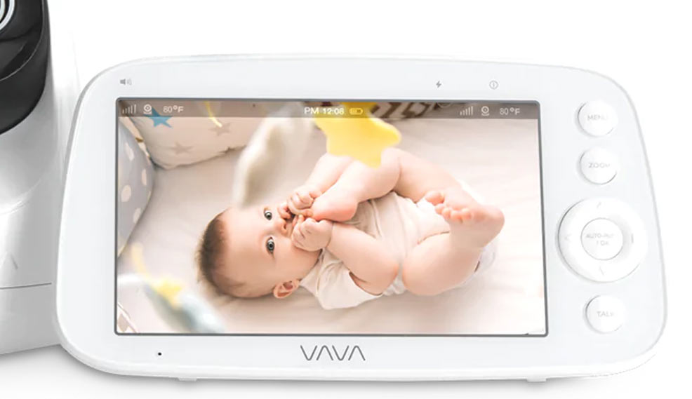 status indicator lights on the vava baby monitor