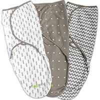 assorted colors of the ziggy baby swaddle blankets