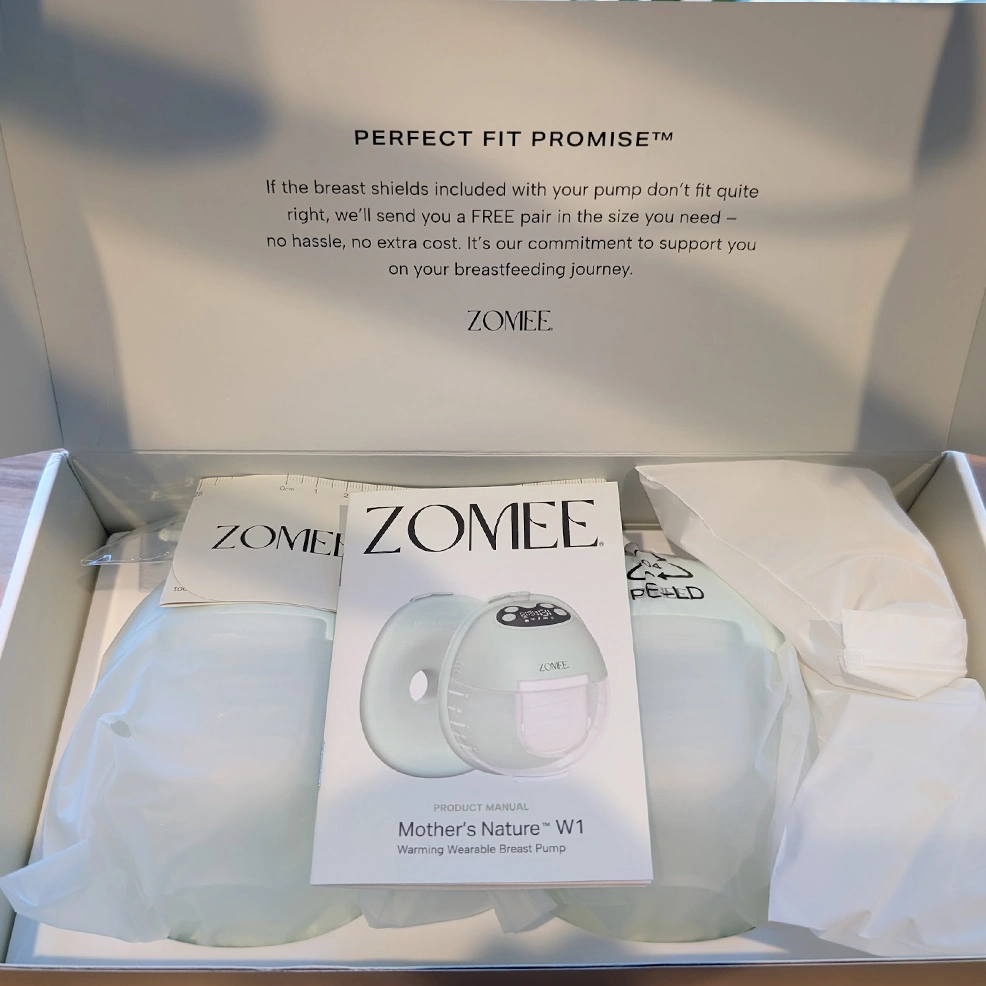 zomee w1 breast pump unboxing